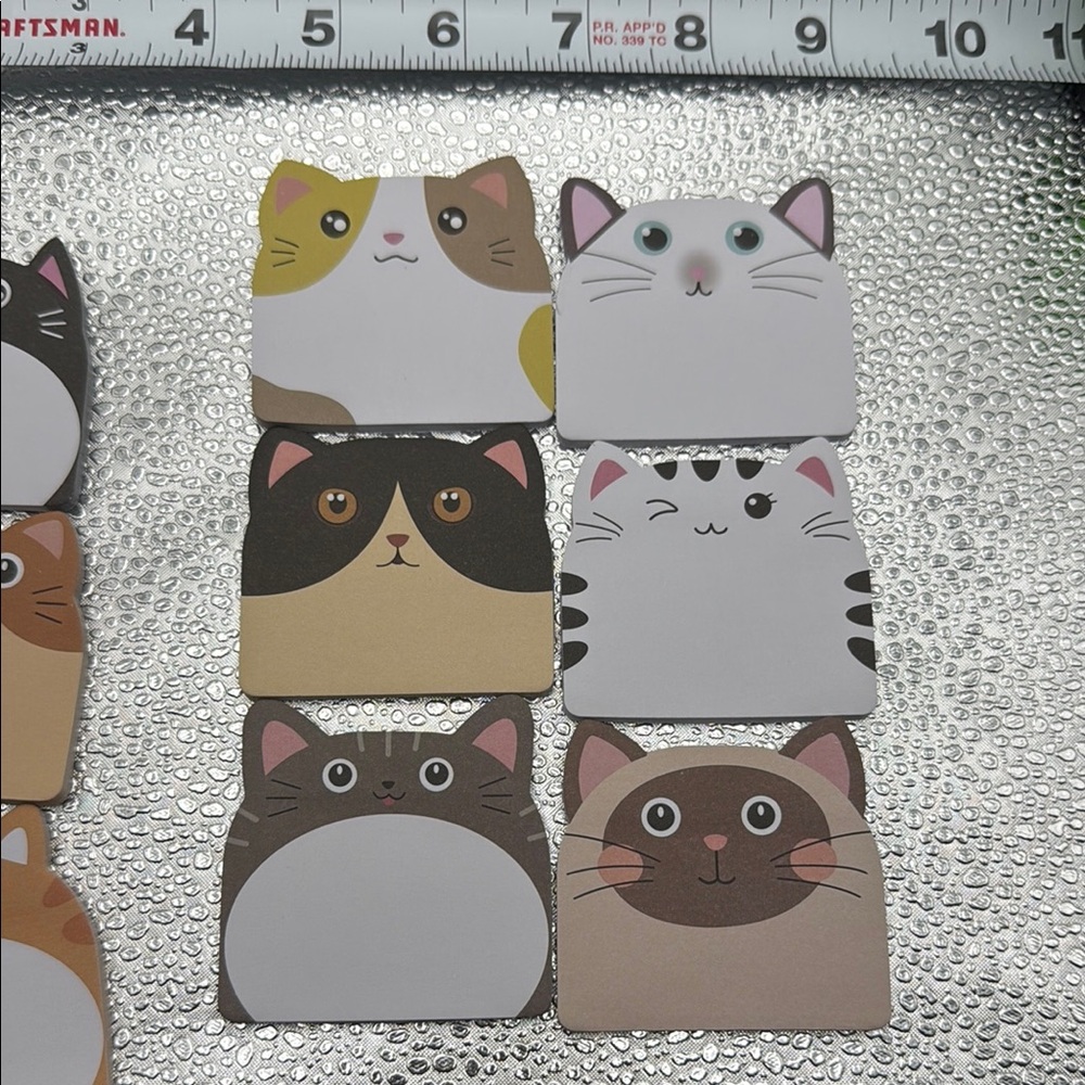 Assorted Cat Sticky Notes (12 Pack) - Picture 3 of 3